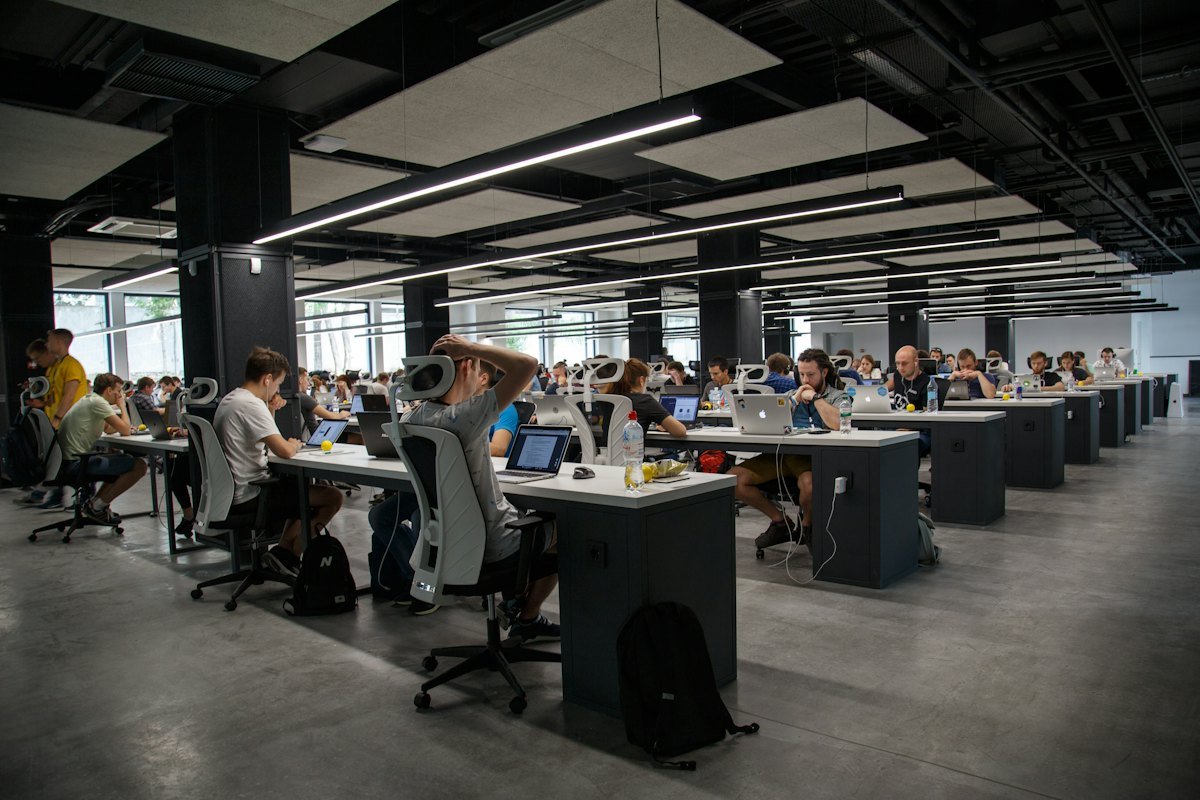 Large office workforce hired through bulk recruitment