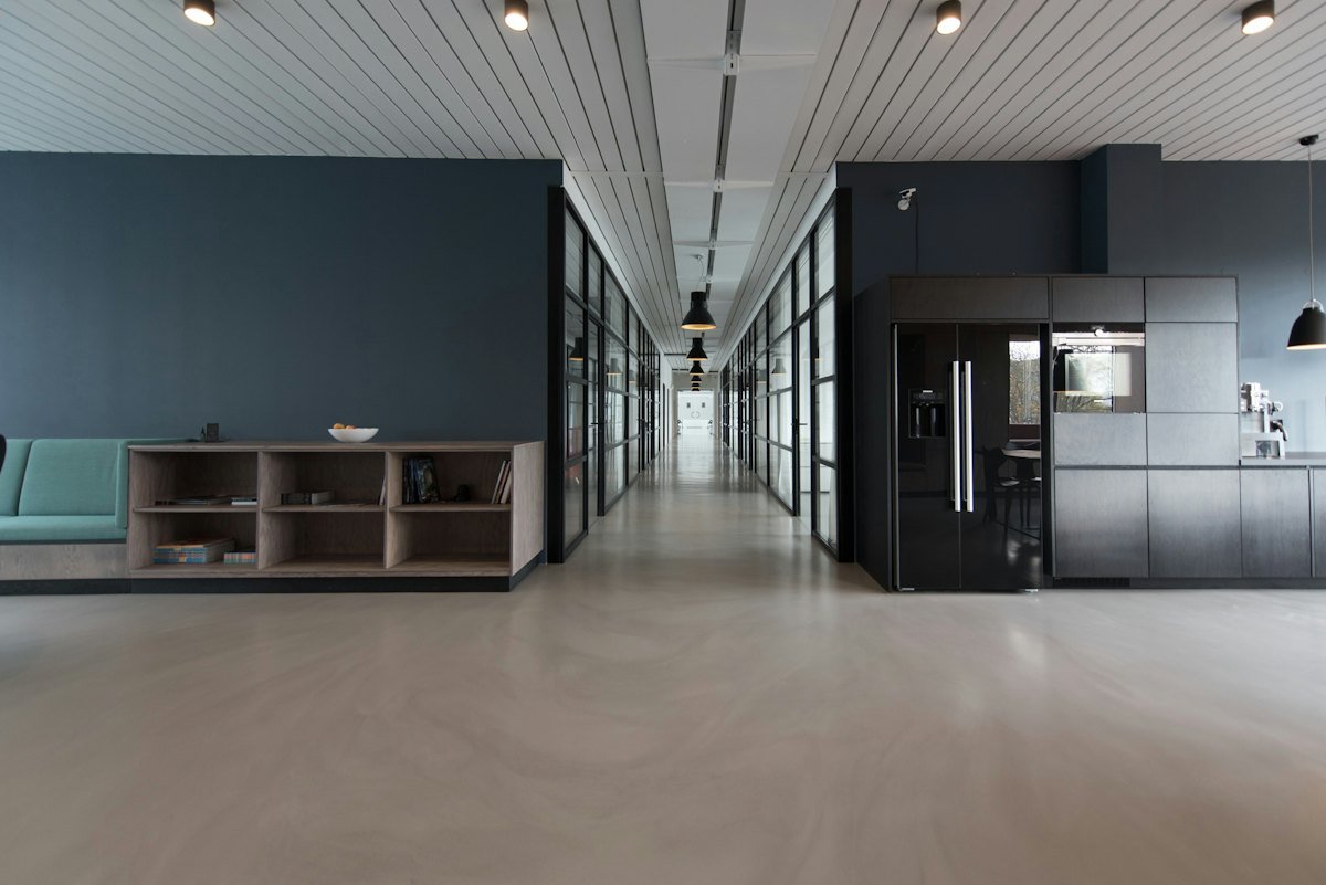Modern corporate office workspace