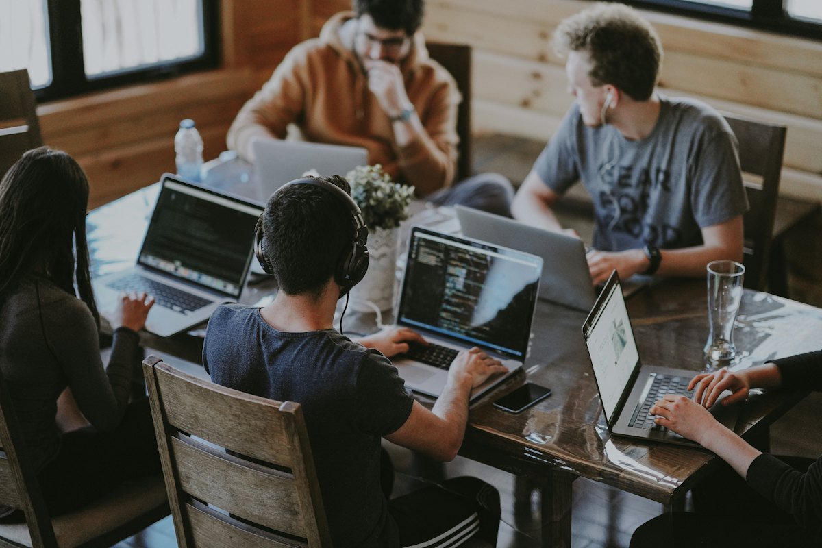 Contract professionals working on a project